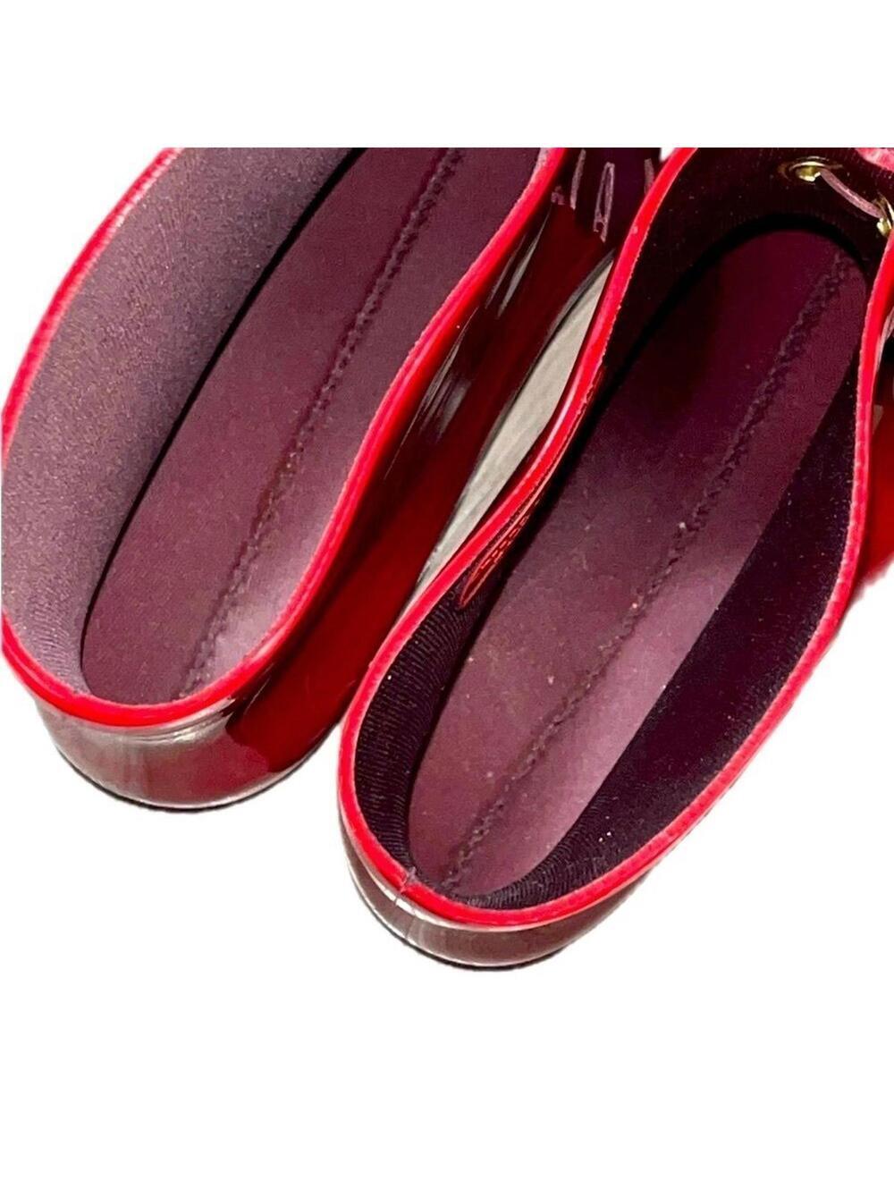 NWOT Vivienne Westwood x Melissa Rain Boots Women’s Size 8, Red, Made in Brazil - Picture 5 of 10